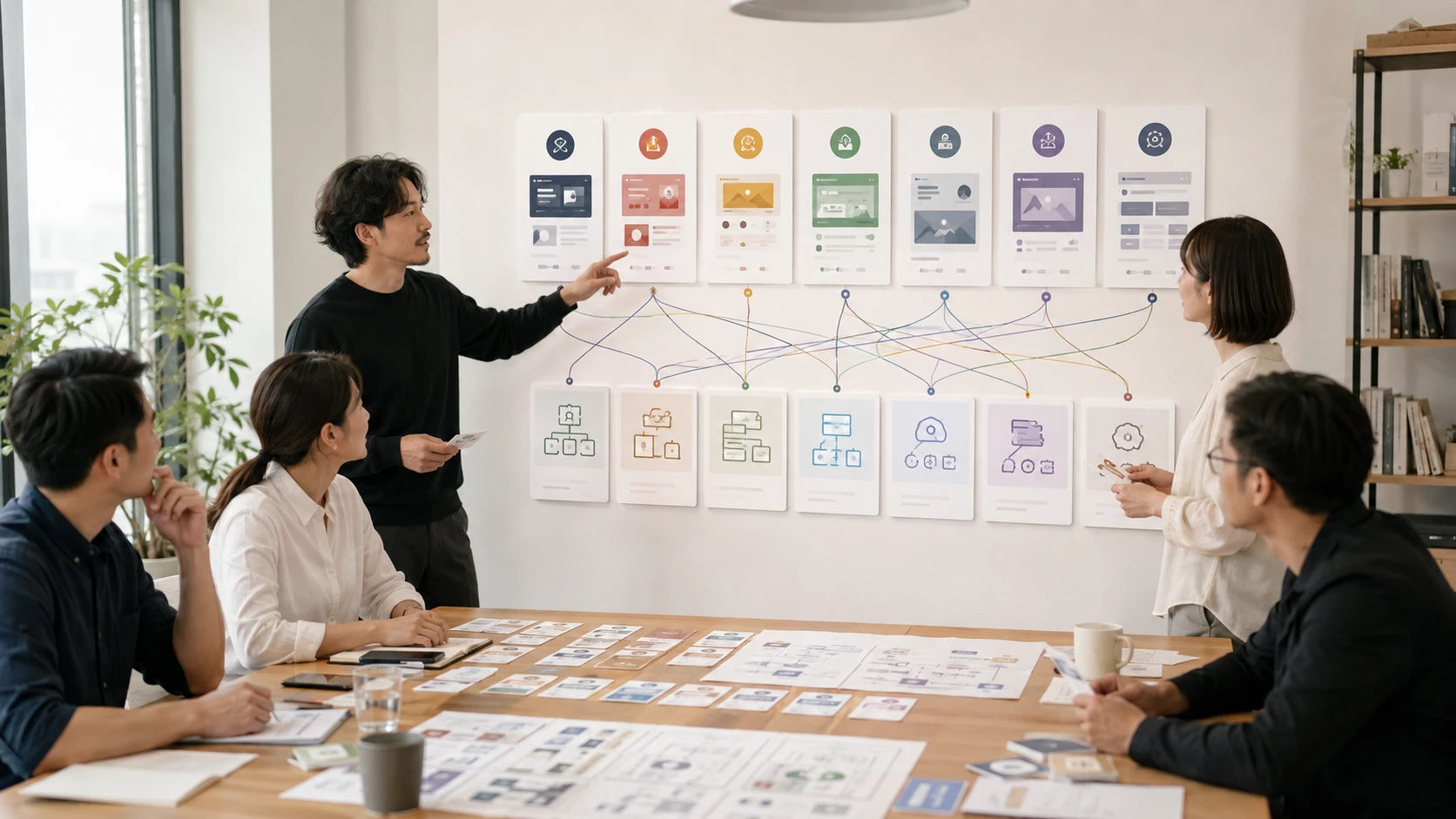 團隊將品牌、內容、電商、會員和 Web App 等網站用途，分別連接適合的 CMS、資料庫、PWA 與 AI 技術。
