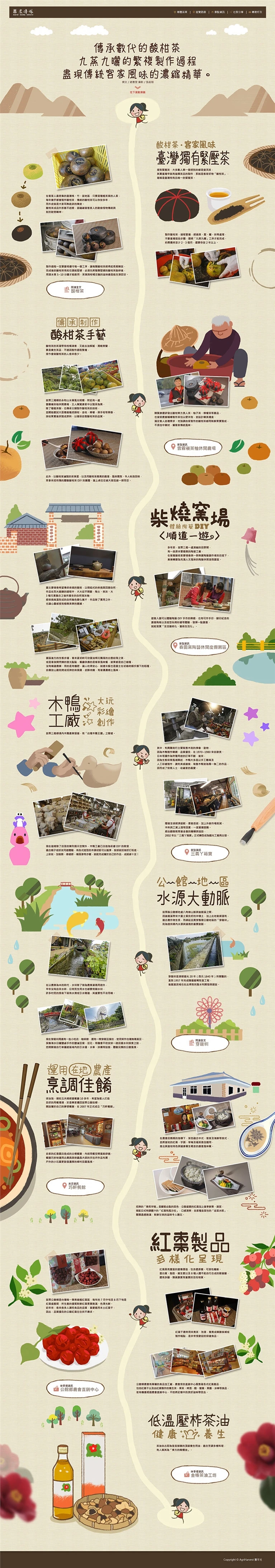 農遊臺三線，四季都好行案例主圖，呈現品牌網站與數位平台
